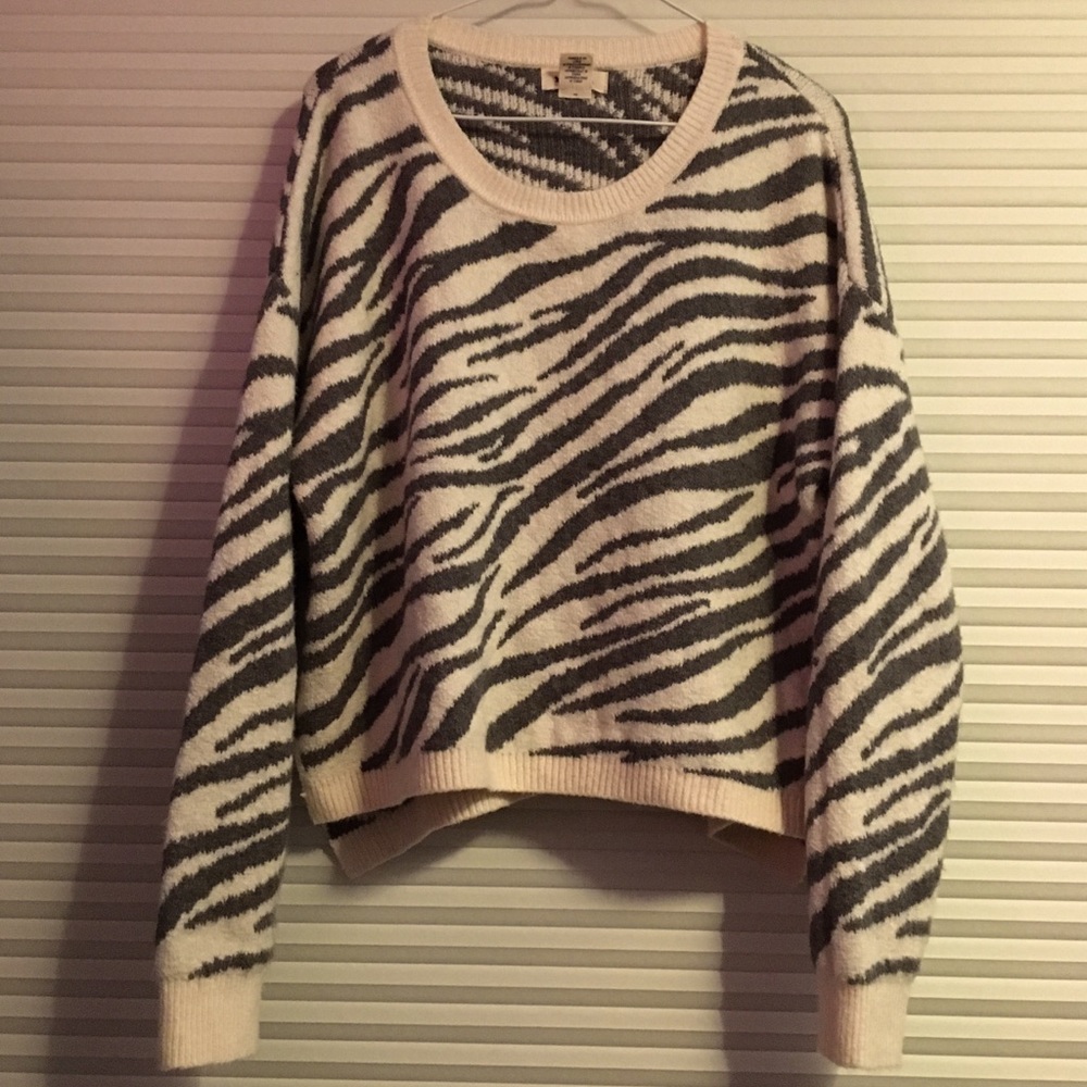 White Zebra Sweater